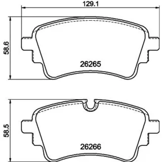 Hella Bremsbel?ge hinten Audi A4 A5 A6 A7 Q5