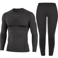 Smilodox Thermounterhemd Thermounterwäsche Set Herren - Funktionsunterwäsche - Thermowäsche Set ideal für Wintersportaktivitäten, atmungsaktiv, Seamless