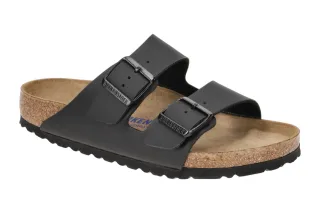 Birkenstock 551251 ARIZONA BS Pantoletten Schwarz Soft Footbed Echtleder