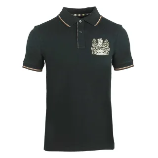 Aquascutum Unisex-Erwachsenen Aldis Crest Polo-Shirt (Schwarz)