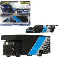Hot Wheels Spielzeug-Rennwagen Sauber-Mercedes C9 + Fleet Flyer Hot Wheels Team Transport Fahrzeuge