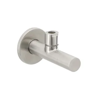 Herzbach Design iX Eckventil 1/2", Edelstahl , 17.954780.1.09 17.954780.1.09