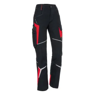 KÜBLER BODYFORCE Damenhose schwarz/mittelrot 46 - 2325 5302-9955-46
