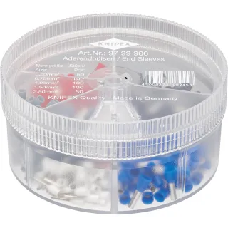 KNIPEX Sortimentsboxen mit isolierten Aderendhülsen 90 mm - 9799906