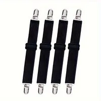 FOUORTUNATE-BEE Spannbettlaken Bettlaken Spanner verstellbare Bettlakenspanner, (4 Stück), Betttuchspanner Lakenspanner dehnbar Spanngummi bis 130cm