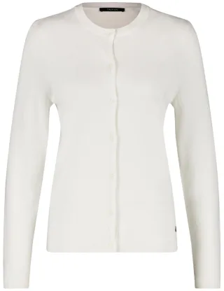 TAIFUN - Strickjacke beige/weiß - Gr. - 42