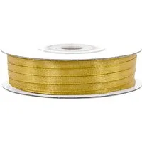 Creativery Satinband, Satinband 3mm x 50m Rolle Gold