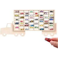 Creative Deco Schubladenbox Setzkasten Holz Sammlervitrine für Autos - 80 verstellbare