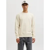 Jack & Jones Sweatshirt JJEDOVER CLASSIC SWEAT CREW NECK SN mit Markenlabel