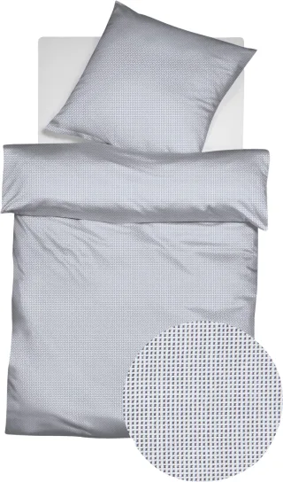 fleuresse Bettwäsche "Porto" 2 Stk. 100% Baumwolle, in Gr. 135x200, 155x220, 200x200cm, Reißverschluss