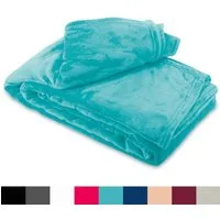 Wohndecke kuschelig warm 150x200, 220x240 oder 270x230, Leonado Vicenti, Kuscheldecke flauschig weich, Einfarbig