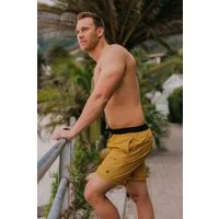 GUGGEN Mountain Badeshorts Badehose Herren Schnelltrocknende Badeshorts kariert Kordelzug Männer mit Kordelzug kariertes Muster Badehose Style6