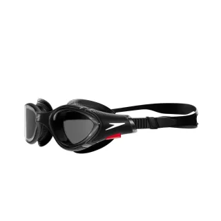 Speedo - "2.0" Passt sich dem Gesicht an Schwimmbrille für Herren/Damen Unisex (Schwarz/Rauch-Grau)