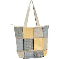 Marrakesch Orient & Mediterran Interior Schultertasche Boho Tasche Kalpur Motiv 4 Schultertasche aus Baumwolle in Bunt 40 cm (1-tlg), Handarbeit