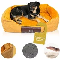 Dear Darling Tierbett DD-04 Orthopädisches Luxus Katzenbett Hundebett Memory Schaum, Wendematratze mit weichem Kuschelfleece und Cordstoff