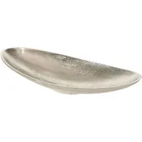 BOLTZE GRUPPE GmbH Dekoschale PHÖNIX, B 34 cm, T 15 cm, Silbergrau, Aluminium (1 St), vernickelt