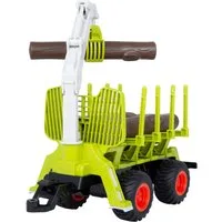 Jamara Spielzeug-Forstmaschine Holzrückewagen mit Kranarm 1:24S