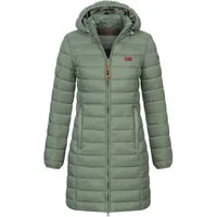 Geographical Norway Steppmantel Damen Herbst Jacke Steppjacke Outdoor leicht Kapuze Übergangsjacke