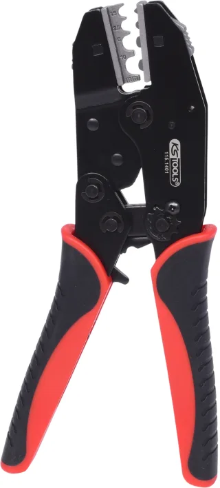 KS Tools Crimpzange für nicht isolierte Kabelschuhe, 220mm - 115.1430