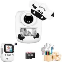 HT Kinderkamera mit 30 Megapixeln,1080P Full HD Selfie-Digitalkamera Kinderkamera (inkl. 2,4 Zoll Display und 32GB TF-Karte, ideal als Geschenk für Jungen und Mädche)