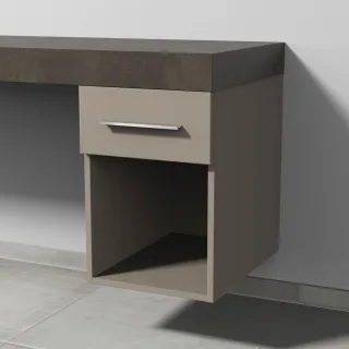 Sanipa Anbau-/Solitärschrank 2morrow (G2351) 510x350x520 Sandgrau-Matt, G235167 G235167