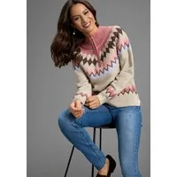 Laura Scott Troyer Winterstrick mit kuscheligem Norwegermuster - NEUE KOLLEKTION