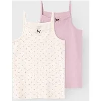 Name It Unterhemd NKFSTRAP TOP 2P BUTTERCREAM FLORAL NOOS (Set, 2-St)
