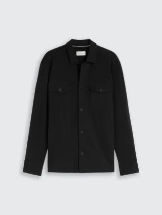 Tom Tailor - Sweat–Overshirt mit Taschen black - Gr. - XL