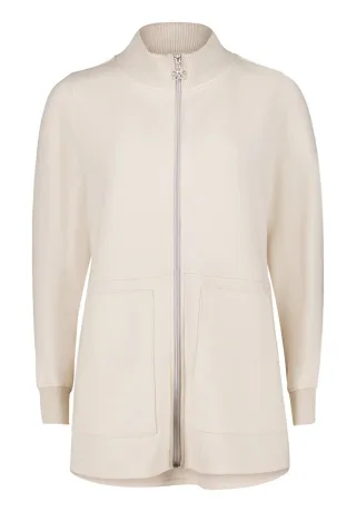 CARTOON - Lange Sweatjacke beige - Gr. - 38