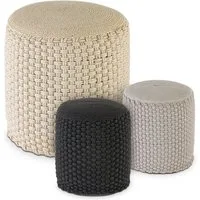 Amagohome Sitzhocker Hocker Sitzhocker Merino Pouf indoor outdoor ø40 H45cm Sitzpouf nachfü, Bezug abnehmbar u. bei 30° Feinwäsche waschbar!