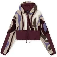 Johnny Urban Fleecejacke Carey kurze Teddyjacke (1-St) Warme Fleecejacke, Cropped, Gemütlicher Materialmix mit Sherpa Fleece