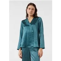 comma Langarmbluse Bluse Feminine Bluse mit raffinierten Details