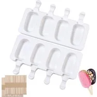 FELIXLEO Eisform Stieleisformen, Silikon, Cake Pop & Eis am Stiel Backform Set., (1-tlg)