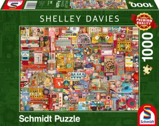 Schmidt Puzzle 59697 - Shelley Davies: Vintage Handarbeitszeug [1.000 Teile]