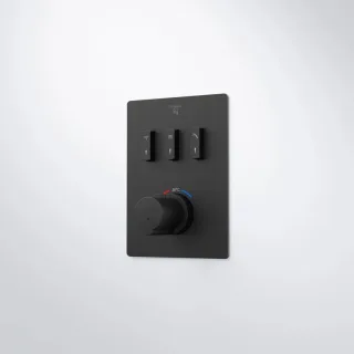Steinberg Serie 390 Unterputz-Thermostat DN20, mit slidetronic, mit Mengenregulierung, für 3 Verbrau 39049313S