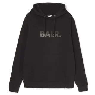 Olaf Straight Hoodie von BALR. in der farbe Schwarz und in größe XXL.