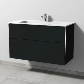 Sanipa 3way Keramik-Set Keramik-Waschtisch und Unterbau (BP481) BP4811V