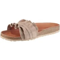 VERBENAS Rocio Roda Pantolette Sommerschuh, Flat mit geschwungenen Laschenstoff