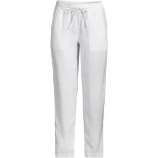 Leinen-Jogginghose für Damen, Damen, size: regular, Weiß, Leinen, by Lands' End