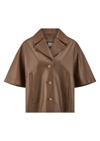 RIANI - Lederjacke pecan - Gr. - 34