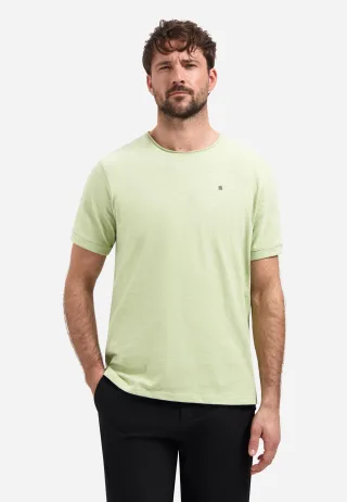 No Excess - T-Shirt Crewneck Slub green - Gr. - XL