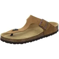 AFS-Schuhe 310784 Zehentrenner Pantolette für Herren aus Leder mit Fußbett, Made in Germany