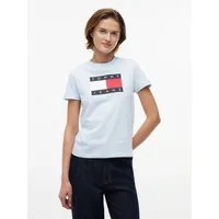 Tommy Jeans Kurzarmshirt TJW REG TJ FLAG SS TEE Baumwolle, Logodruck, regular fit