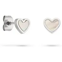 s.Oliver Paar Ohrstecker Pearl Heart, Herz, mit Perlmutt