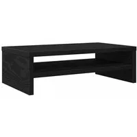 vidaXL Monitorständer Monitorständer Schwarze Eiche 42x24x13 cm Holzwerkstoff