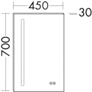 Burgbad Leuchtsp. Fiumo 2.0 700x450x30 Fiumo 2.0, SIJV045PN681 SIJV045PN681