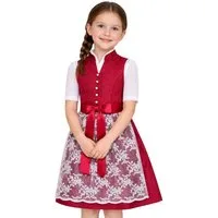 Isar-Trachten Dirndl Kinderdirndl 2tlg. - CARLY - rot