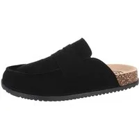 Ital-Design Damen Mules Freizeit Pantolette (85697952) Flach Pantoletten in Schwarz