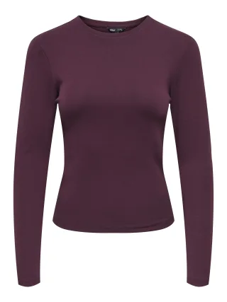 ONLY - ONLRILEY O-NECK L/S TOP JRS NOOS Winetasting - Gr. - M