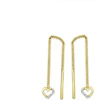 Vivance by Lascana Paar Ohrhänger 333/- Gelbgold glanz Herz